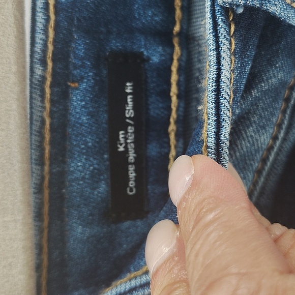 Frank & Oak The Kim Comfort Stretch Jean Size 30 Denim Blue Jeans High Rise - Picture 5 of 7